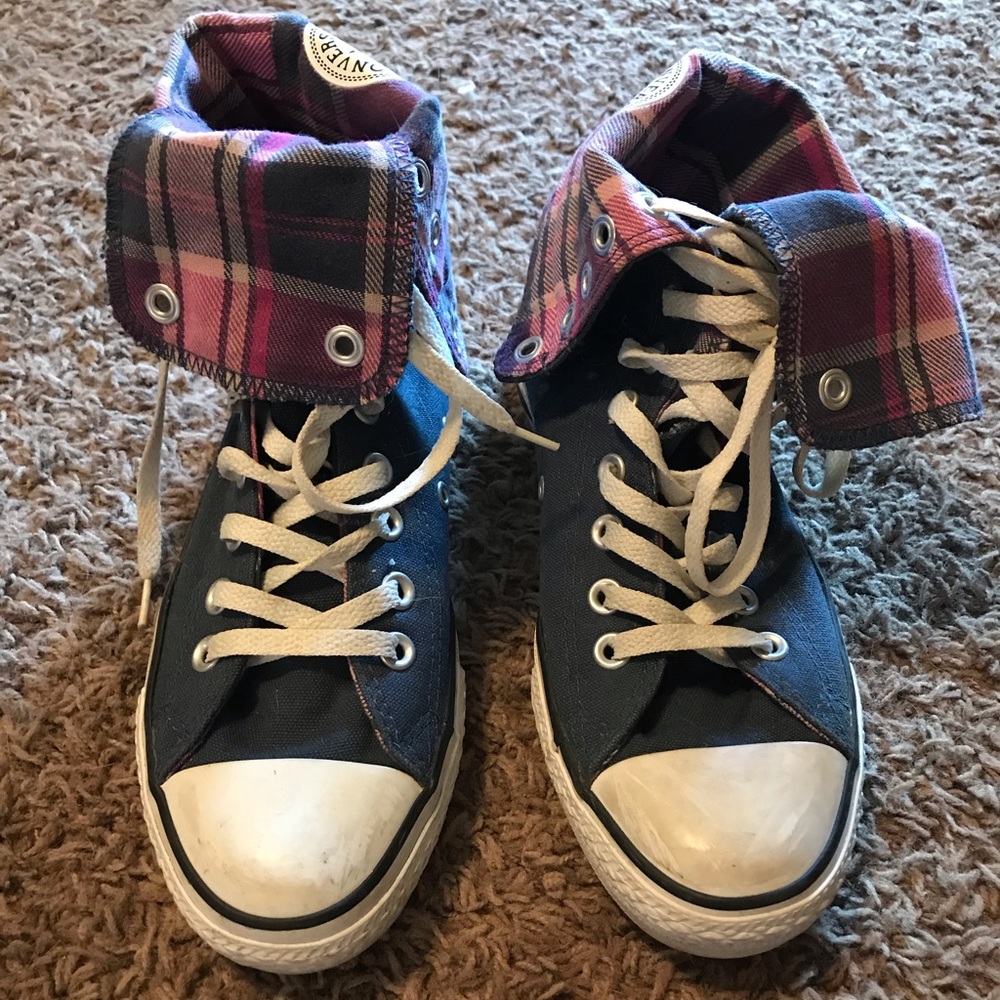 Converse High Top Fold Over Sneakers